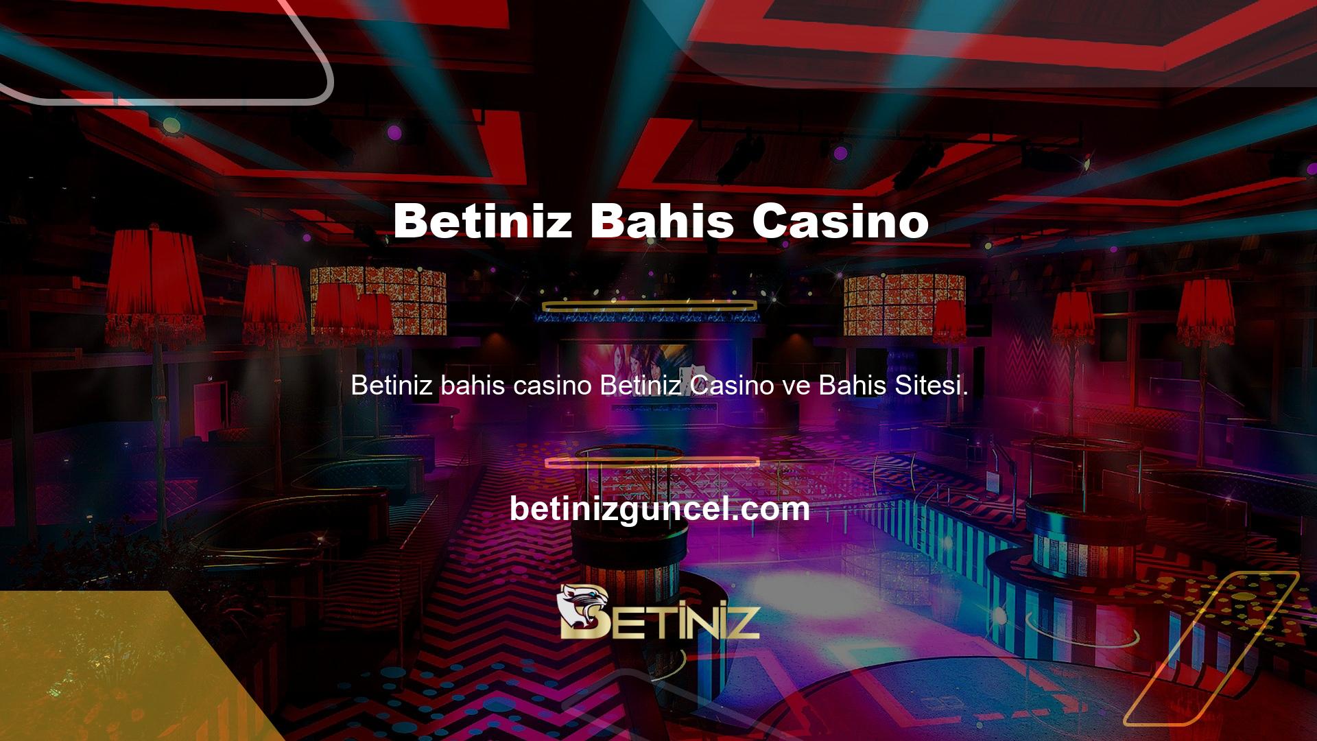 Betiniz Casino ve Bahis Sitesi Tüm kullanıcılar canlı destek hizmetleri sunmaktadır